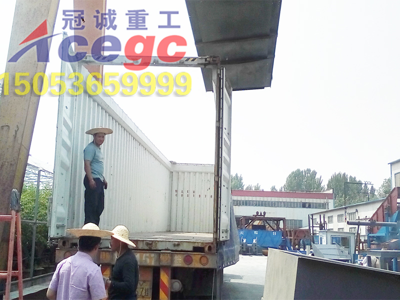 链斗式淘金船产品介绍、装箱图片 链斗式淘金船产品介绍、装箱图片
